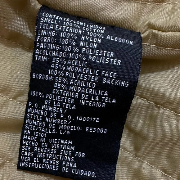 corduroy Beige Women’s Weather Tamer snap button jacket size large - Picture 9 of 12